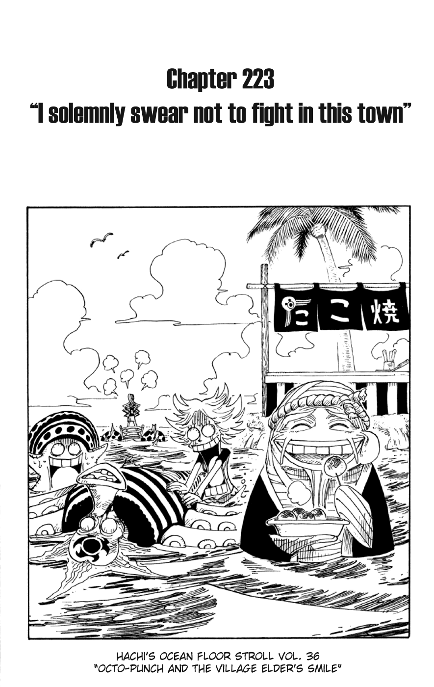 One Piece, Chapter 223 image 01